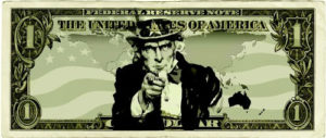 Uncle Sam on a dollar bill