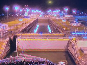 Panama Canal Lock Opening