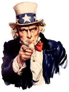 Uncle Sam pointing finger